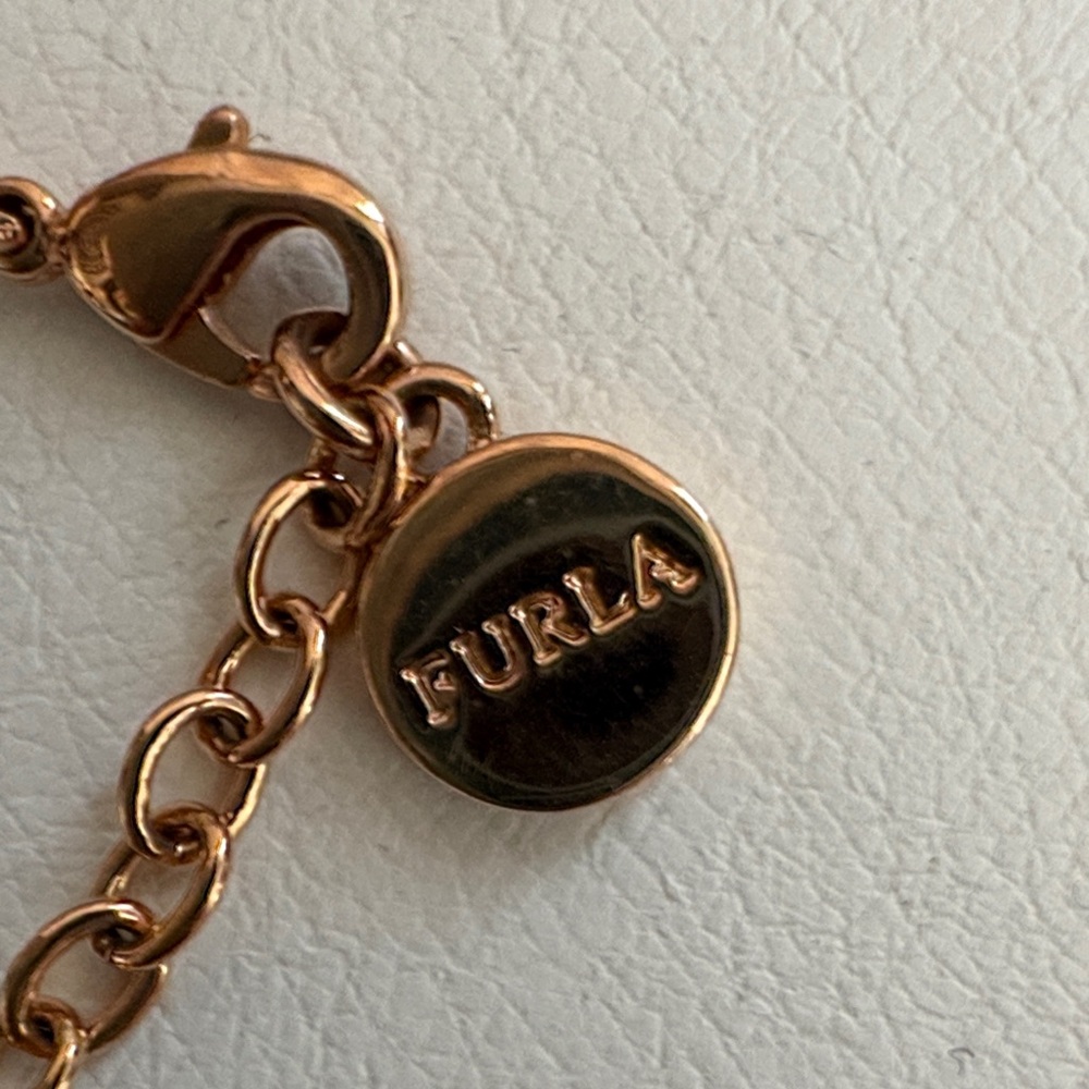 Furla Rose Gold Chain Bracelet and Earrings Set - Picture 2 of 7